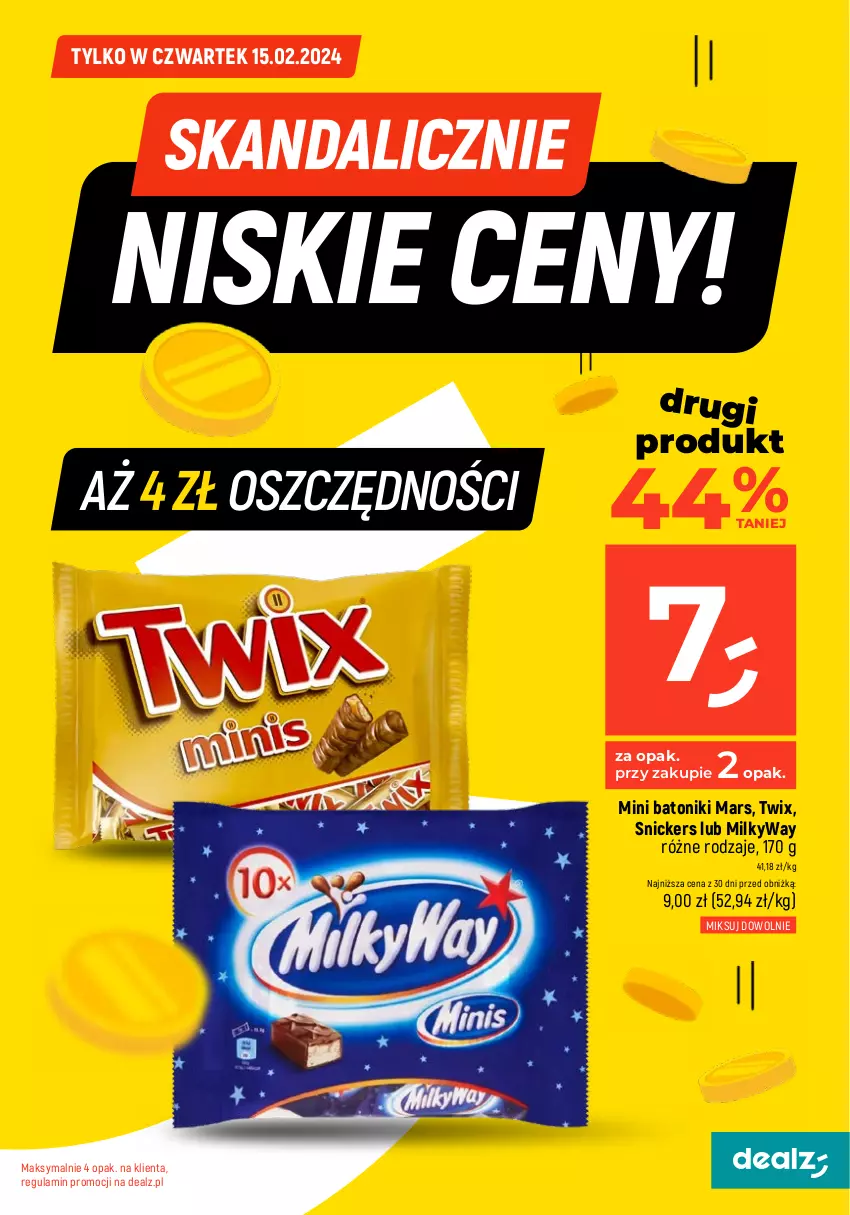 Gazetka promocyjna Dealz - MAKE A DEALZ - ważna 15.02 do 21.02.2024 - strona 3 - produkty: Baton, Mars, Snickers, Tonik, Twix