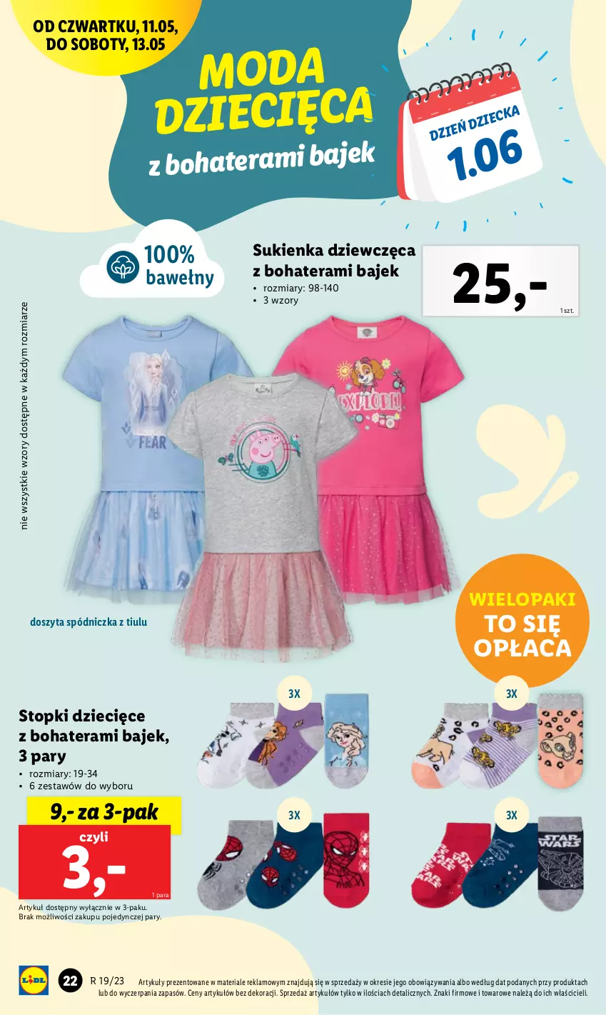 Gazetka promocyjna Lidl - GAZETKA - ważna 08.05 do 13.05.2023 - strona 30 - produkty: Dzieci, Moda, Sukienka, Tera, Top