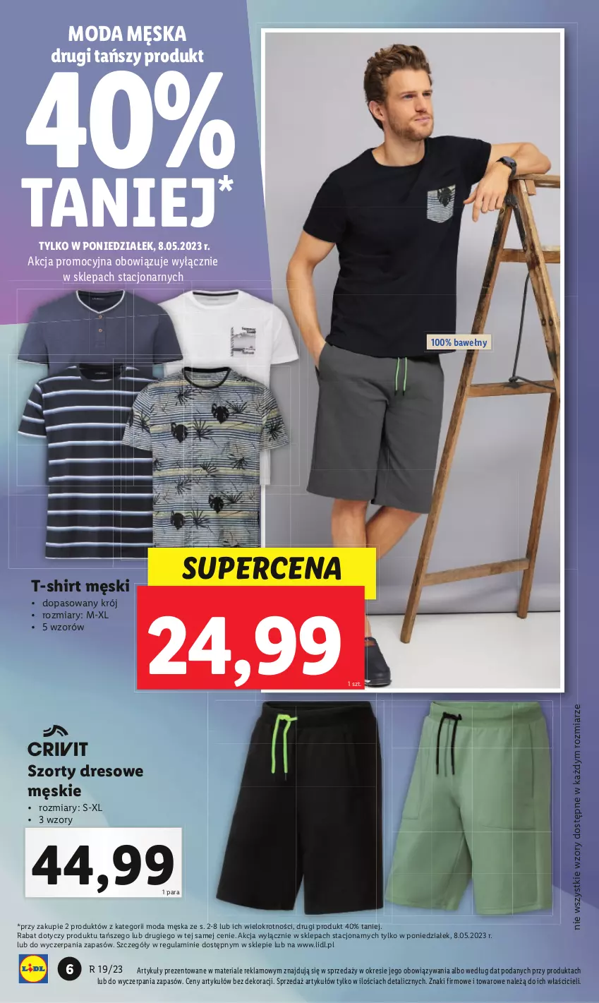 Gazetka promocyjna Lidl - GAZETKA - ważna 08.05 do 13.05.2023 - strona 8 - produkty: Dres, Moda, Szorty, T-shirt