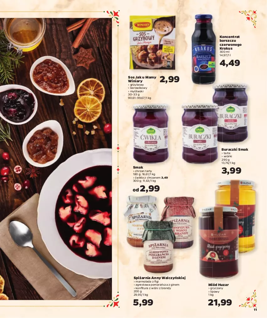 Gazetka promocyjna Netto - Oferta na Święta - ważna 08.12 do 24.12.2022 - strona 11 - produkty: Brandy, Buraczki, Chrzan, Figi, Gin, Gres, Gry, Konfitura, Krakus, Marmolada, Miód, Mola, Sos, Wiko, Winiary