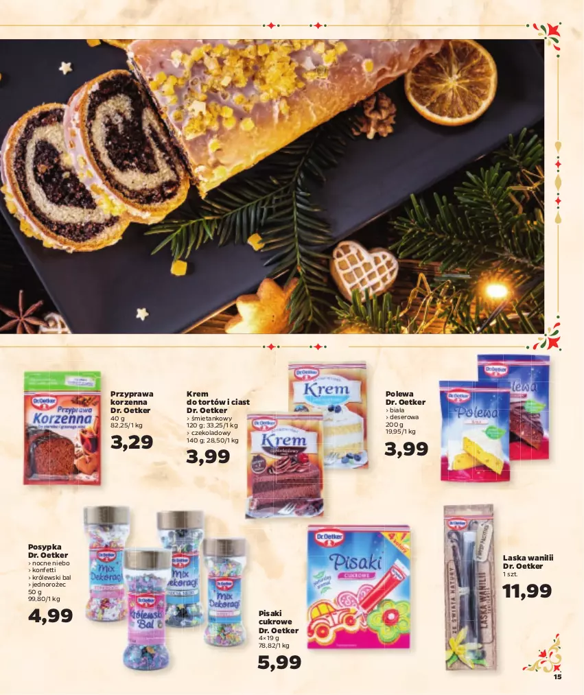 Gazetka promocyjna Netto - Oferta na Święta - ważna 08.12 do 24.12.2022 - strona 15 - produkty: Deser, Dr. Oetker, Jednorożec, Krem do tortów, Królewski, Ser