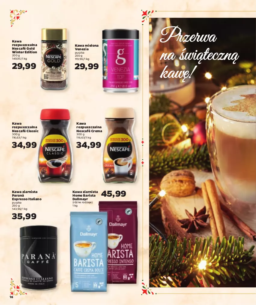 Gazetka promocyjna Netto - Oferta na Święta - ważna 08.12 do 24.12.2022 - strona 16 - produkty: Dallmayr, Kawa, Kawa mielona, Kawa rozpuszczalna, Kawa ziarnista, Nescafé