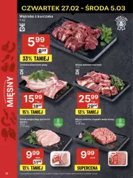 Gazetka promocyjna Delikatesy Centrum - NOWA GAZETKA Delikatesy Centrum od 27 lutego! 27.02-5.03.2025 - Gazetka - ważna od 05.03 do 05.03.2025 - strona 22 - produkty: Kurczak, Mięso mielone, Mięso mielone z łopatki wieprzowej, Schab wieprzowy, Mięso