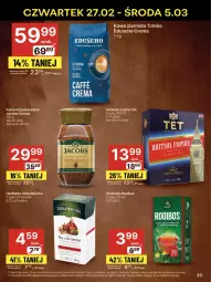 Gazetka promocyjna Delikatesy Centrum - NOWA GAZETKA Delikatesy Centrum od 27 lutego! 27.02-5.03.2025 - Gazetka - ważna od 05.03 do 05.03.2025 - strona 33 - produkty: Tchibo, Torebka, Kawa rozpuszczalna, Rum, Por, Kawa ziarnista, Kawa, Herbata czarna, Jacobs, Herbata