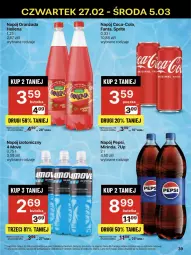 Gazetka promocyjna Delikatesy Centrum - NOWA GAZETKA Delikatesy Centrum od 27 lutego! 27.02-5.03.2025 - Gazetka - ważna od 05.03 do 05.03.2025 - strona 39 - produkty: Ser, Rum, Gin, 7up, Mirinda, Coca-Cola, Pepsi, Oranżada, Hellena, Napój izotoniczny, Fanta, Sprite, Napój, Fa