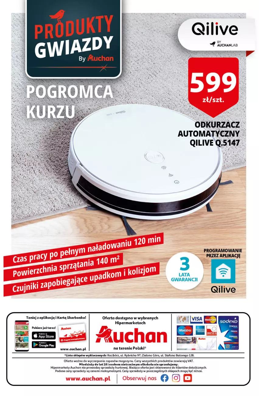 Gazetka promocyjna Auchan - Gazetka przeNISKIE CENY – PrzeWyborne produkty regionalne Hipermarkety - ważna 08.09 do 14.09.2022 - strona 32 - produkty: Fa, Odkurzacz, Ser