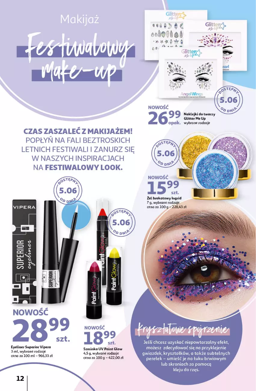 Gazetka promocyjna Auchan - Katalog Kosmetyczne inspiracje Hipermarket Auchan - ważna 23.05 do 26.06.2024 - strona 12 - produkty: GRID, Inka, Klej, Szminka