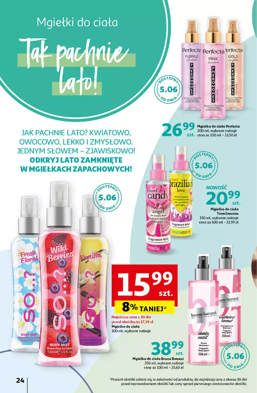 Gazetka promocyjna Auchan - Katalog Kosmetyczne inspiracje Hipermarket Auchan - ważna 23.05 do 26.06.2024 - strona 24 - produkty: Bruno Banani, Gra, Perfecta, Perfum, Pur