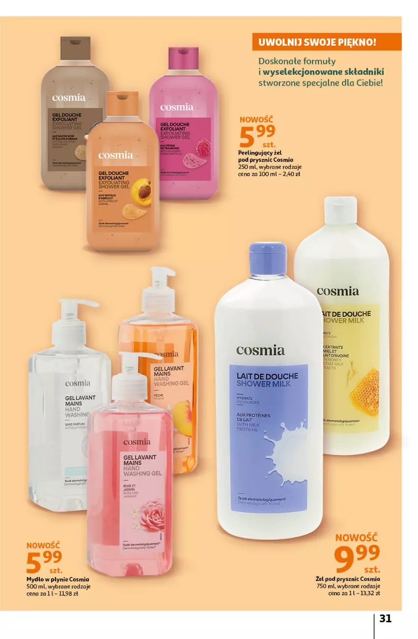Gazetka promocyjna Auchan - Katalog Kosmetyczne inspiracje Hipermarket Auchan - ważna 23.05 do 26.06.2024 - strona 31 - produkty: Mydło, Mydło w płynie, Peeling