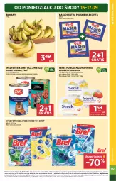 Gazetka promocyjna Stokrotka - Supermarket - Gazetka - ważna od 17.09 do 17.09.2025 - strona 5 - produkty: Banany, Warzywa, Ser, Gra, Zawieszki, Bref, Mlekovita, Serek homogenizowany, Serek, Farm Milk, Owoce, Masło, Mięso, Mleko, Fa