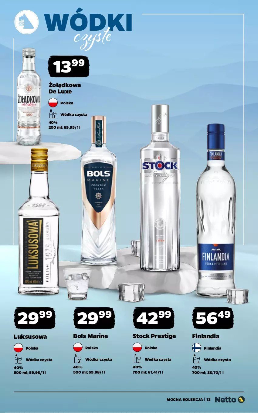 Gazetka promocyjna Netto - Alkohole - Mocne - ważna 16.02 do 28.02.2026 - strona 13 - produkty: Bols, Finlandia, Stock, Wódka