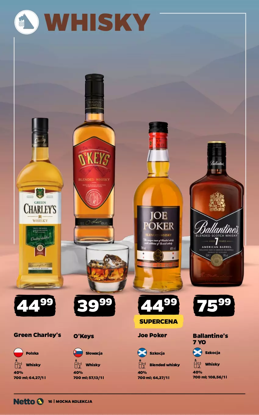 Gazetka promocyjna Netto - Alkohole - Mocne - ważna 16.02 do 28.02.2026 - strona 16 - produkty: Ballantine's, Koc, Whisky