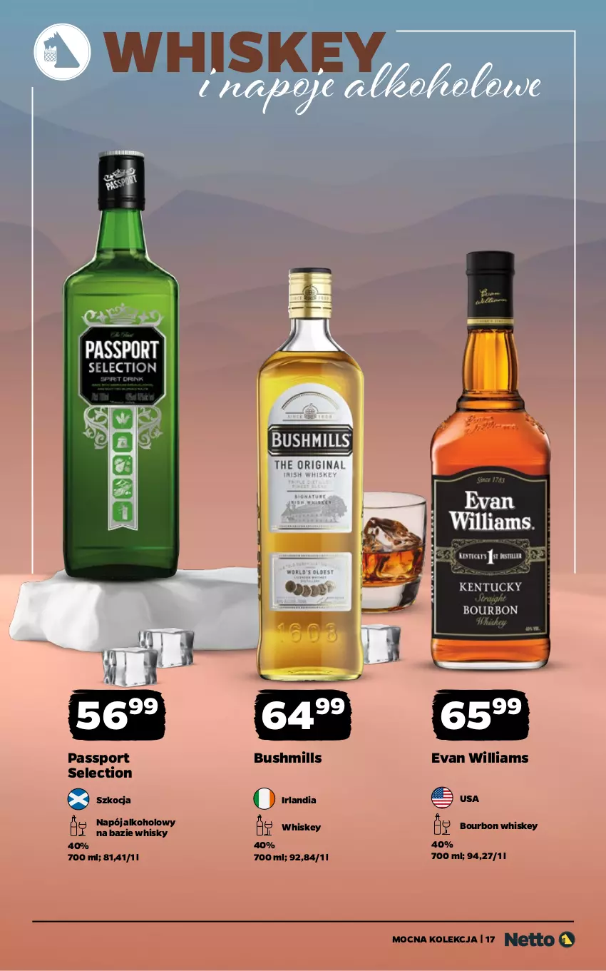 Gazetka promocyjna Netto - Alkohole - Mocne - ważna 16.02 do 28.02.2026 - strona 17 - produkty: Bourbon, Bushmills, Iams, Koc, Napój, Napoje, Por, Sport, Whiskey, Whisky