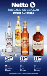 Gazetka promocyjna Netto - Alkohole - Mocne - Gazetka - ważna od 28.02 do 28.02.2026 - strona 1 - produkty: Rum, Koc, Gin, Wódka, Whisky, Alkohole, Krupnik, Ballantine's