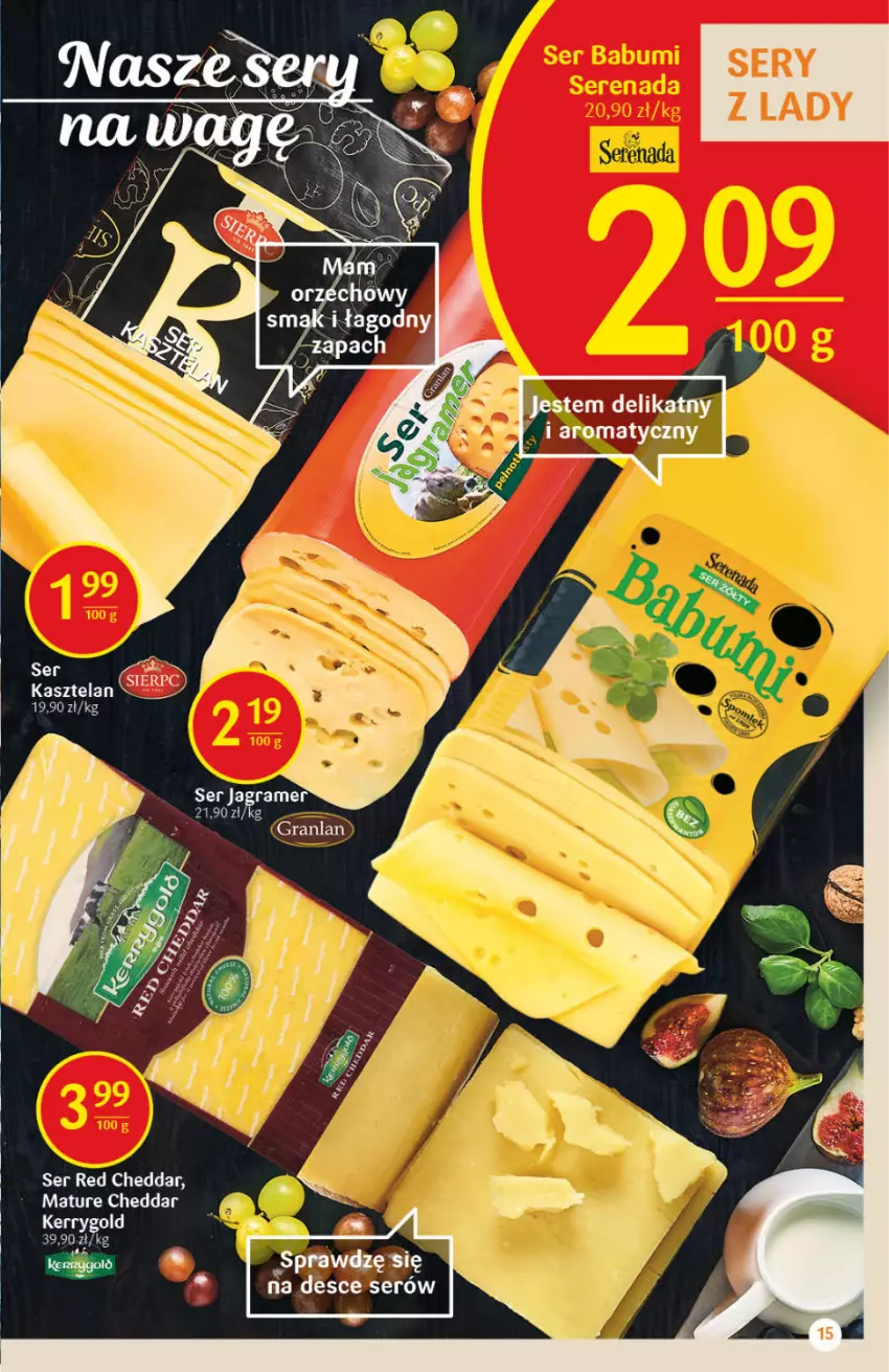 Gazetka promocyjna Delikatesy Centrum - Gazetka Delikatesy Centrum - ważna 05.08 do 11.08.2021 - strona 15 - produkty: Cheddar, Gra, Jagr, Kasztelan, Ser