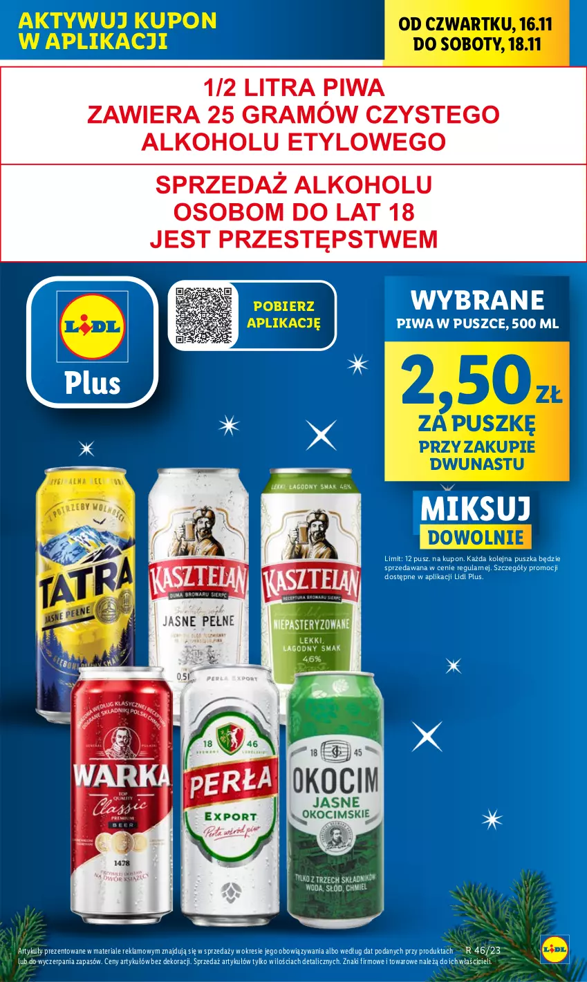 Gazetka promocyjna Lidl - GAZETKA - ważna 16.11 do 18.11.2023 - strona 11 - produkty: Olej, Piwa