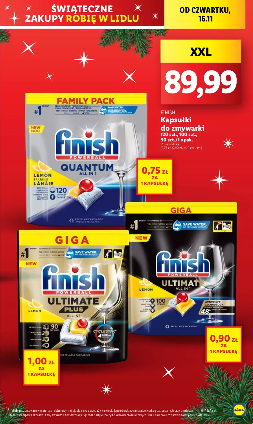 Gazetka promocyjna Lidl - GAZETKA - ważna 16.11 do 18.11.2023 - strona 13 - produkty: Finish, Zmywarki