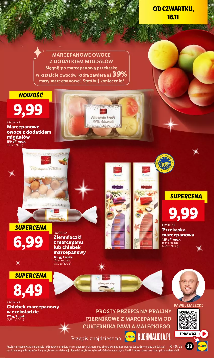 Gazetka promocyjna Lidl - GAZETKA - ważna 16.11 do 18.11.2023 - strona 31 - produkty: Chleb, Cukier, Fa, Owoce, Piernik, Praliny