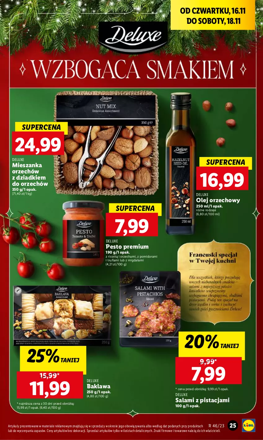 Gazetka promocyjna Lidl - GAZETKA - ważna 16.11 do 18.11.2023 - strona 33 - produkty: Olej, Pesto, Salami