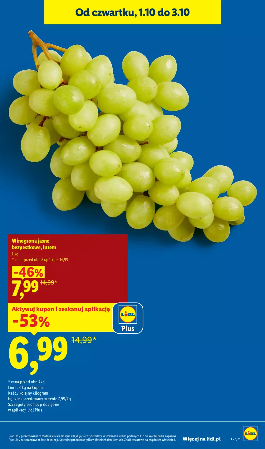 Gazetka promocyjna Lidl - Gazetka ważna od 1.10 do 3.10 - ważna 01.10 do 03.10.2026 - strona 15 - produkty: Gra, Olej, Wino, Winogrona