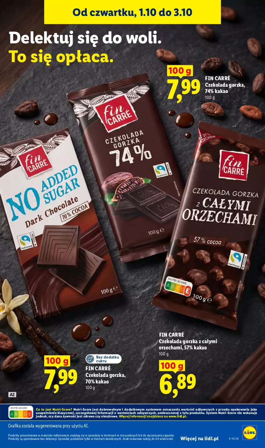 Gazetka promocyjna Lidl - Gazetka ważna od 1.10 do 3.10 - ważna 01.10 do 03.10.2026 - strona 67 - produkty: Czekolada, Czekolada gorzka, Gra, Grafika, Kakao