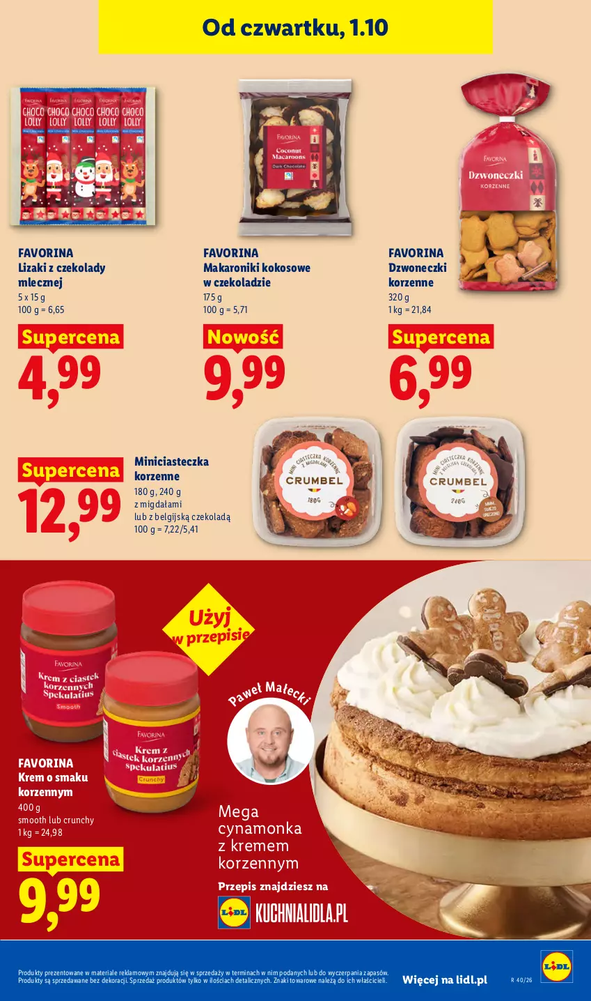Gazetka promocyjna Lidl - Gazetka ważna od 1.10 do 3.10 - ważna 01.10 do 03.10.2026 - strona 69 - produkty: Fa, Kokos, LG, Lizaki, Makaron