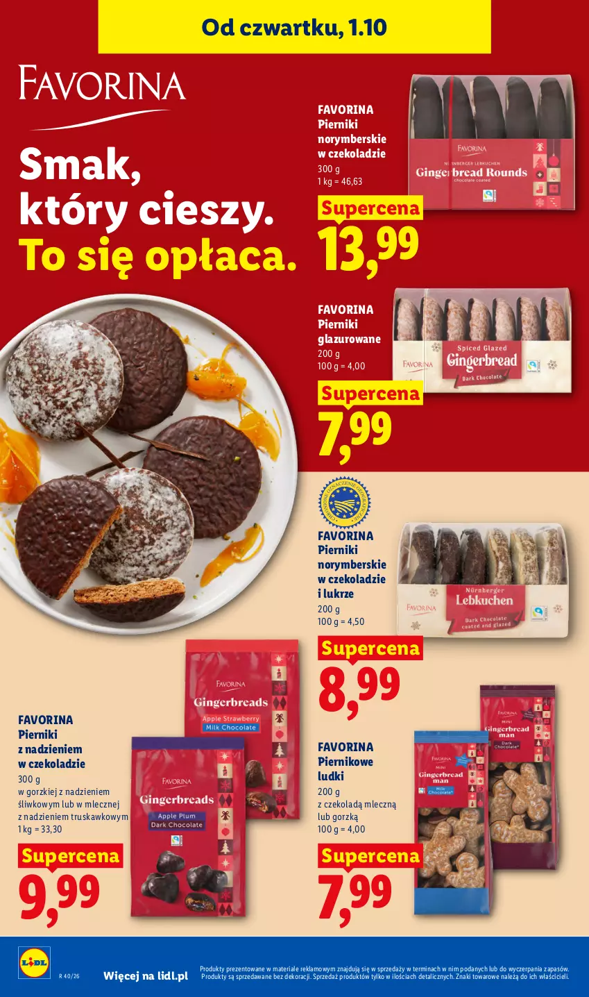 Gazetka promocyjna Lidl - Gazetka ważna od 1.10 do 3.10 - ważna 01.10 do 03.10.2026 - strona 72 - produkty: Fa, Lazur, Piernik