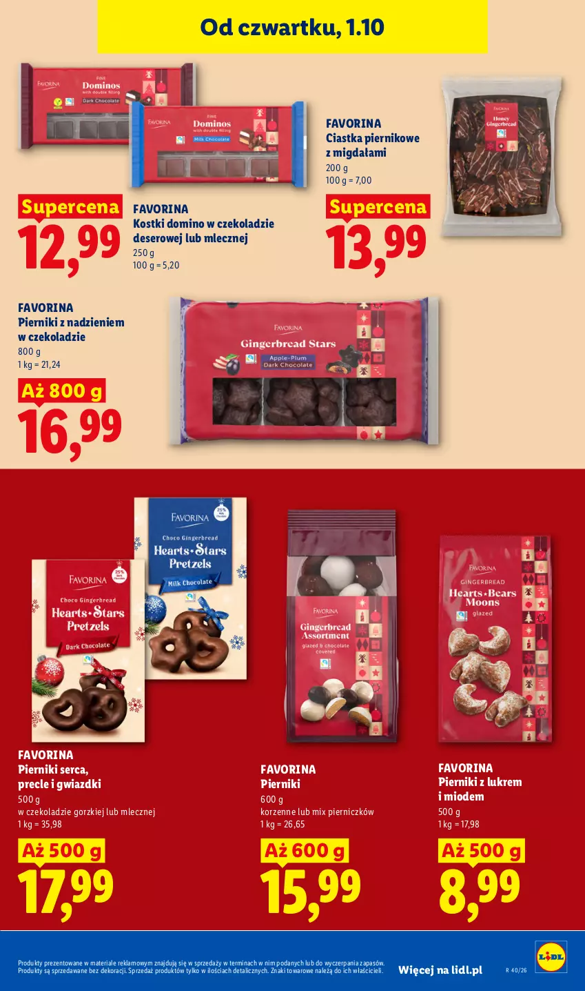 Gazetka promocyjna Lidl - Gazetka ważna od 1.10 do 3.10 - ważna 01.10 do 03.10.2026 - strona 73 - produkty: Ciastka, Deser, Fa, Piernik, Precle, Ser
