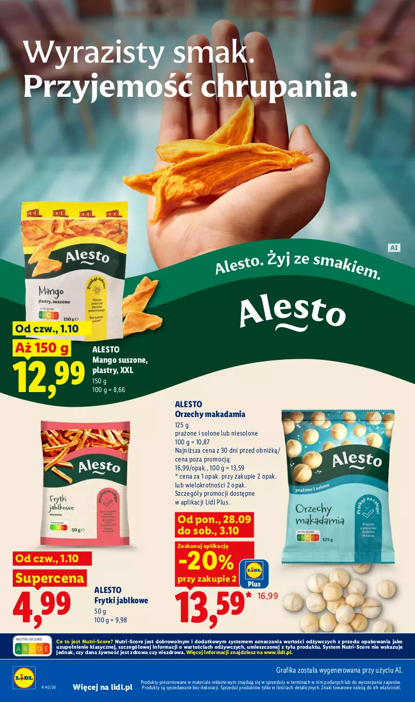 Gazetka promocyjna Lidl - Gazetka ważna od 1.10 do 3.10 - ważna 01.10 do 03.10.2026 - strona 80 - produkty: Frytki, Gra, Grafika, Mango, Mango suszone
