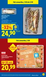 Gazetka promocyjna Lidl - Gazetka ważna od 1.10 do 3.10 - Gazetka - ważna od 03.10 do 03.10.2026 - strona 13 - produkty: Pstrąg tęczowy, Jaja, Pstrąg