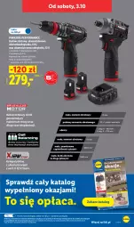 Gazetka promocyjna Lidl - Gazetka ważna od 1.10 do 3.10 - Gazetka - ważna od 03.10 do 03.10.2026 - strona 45 - produkty: Parkside, Ser, Akumulatorowa wiertarkowkrętark, Wiertarkowkrętarka, Warka, Tarka, Wkręt, Torba, Wkrętarka, Akumulator