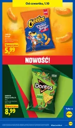 Gazetka promocyjna Lidl - Gazetka ważna od 1.10 do 3.10 - Gazetka - ważna od 03.10 do 03.10.2026 - strona 87 - produkty: Ketchup, Cheetos, Chipsy, Tortilla, Chrupki, Burger