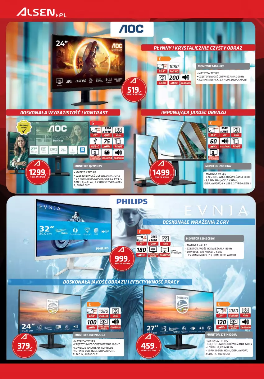 Gazetka promocyjna Alsen - Gazetka Alsen - ważna 01.09 do 30.09.2025 - strona 4 - produkty: Gry, Monitor, Obraz, Por