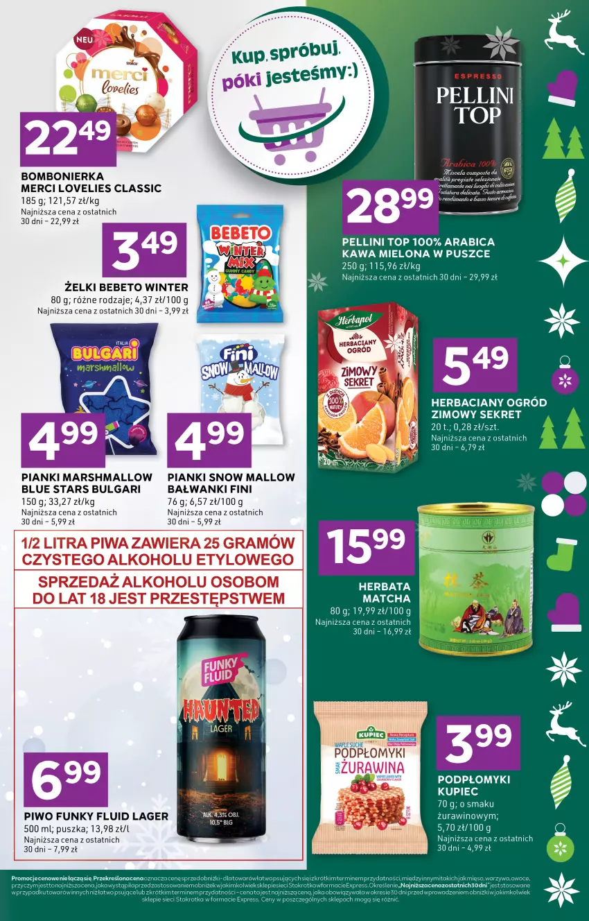 Gazetka promocyjna Stokrotka - Stokrotka Express - ważna 18.12 do 21.12.2025 - strona 5 - produkty: BIC, Fa, Herbata, Kawa, Kawa mielona, Kret, Kupiec, LG, Mars, Merci, Mięso, Ogród, Owoce, Piec, Piwo, Top, Wafle, Warzywa, Wino