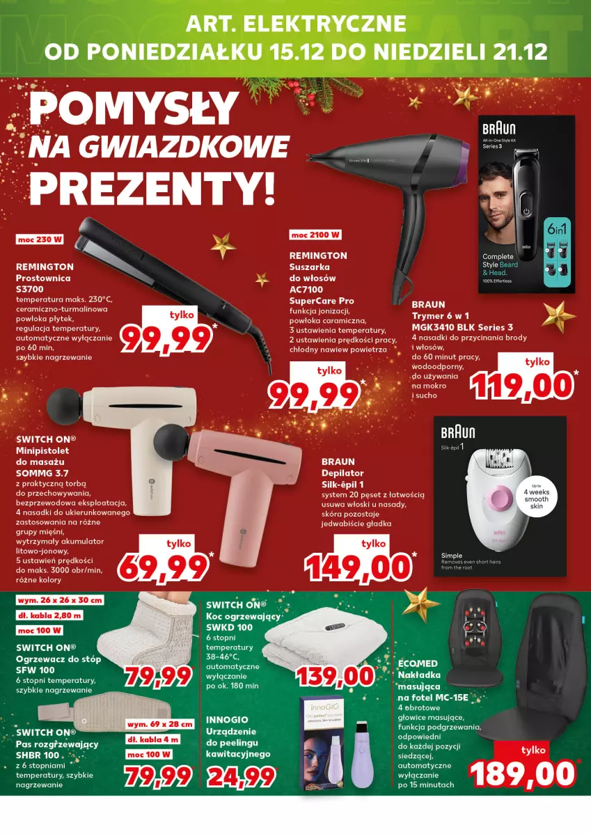Gazetka promocyjna Kaufland - Kaufland - ważna 10.12 do 16.12.2025 - strona 16 - produkty: Braun, Fa, Koc, Peeling, Por, Remington, Ser, Suszarka, Top