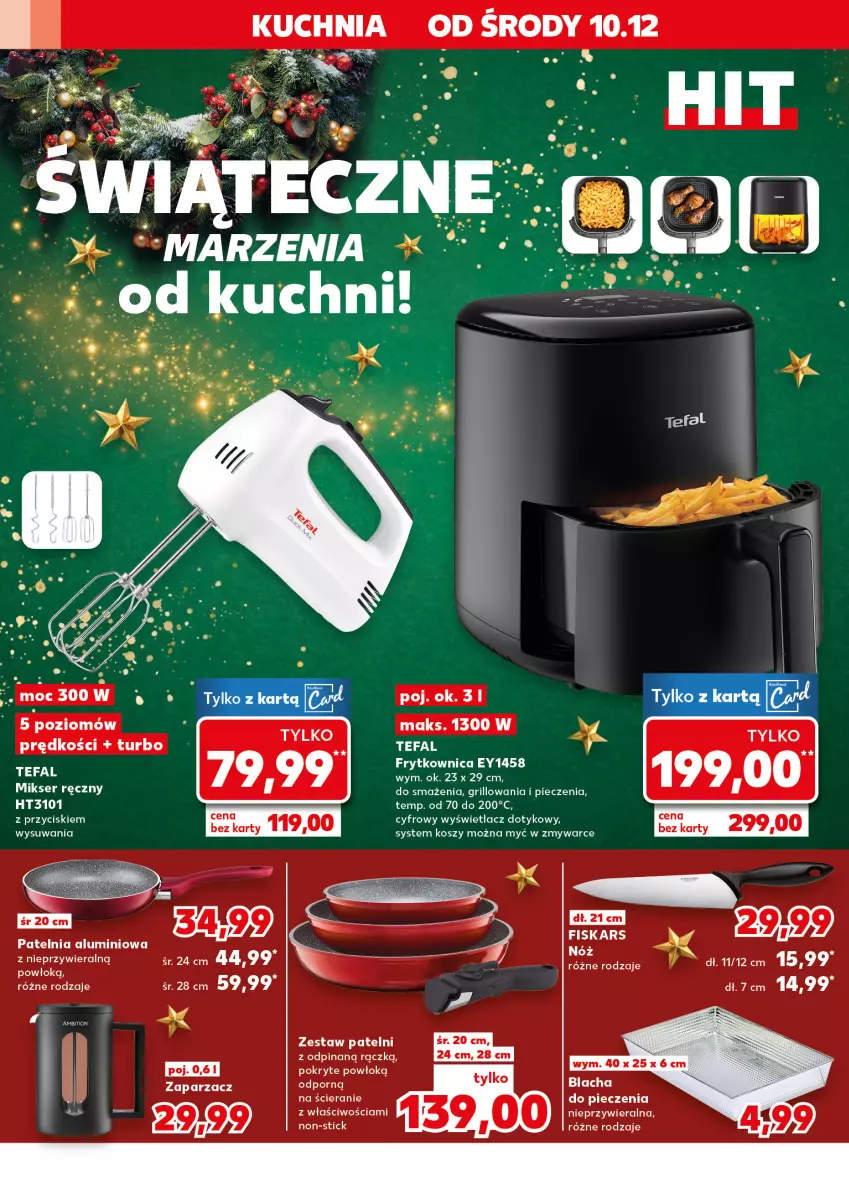 Gazetka promocyjna Kaufland - Kaufland - ważna 10.12 do 16.12.2025 - strona 4 - produkty: Fa, Fiskars, Kosz, Kuchnia, Patelnia, Piec, Tefal, Zaparzacz