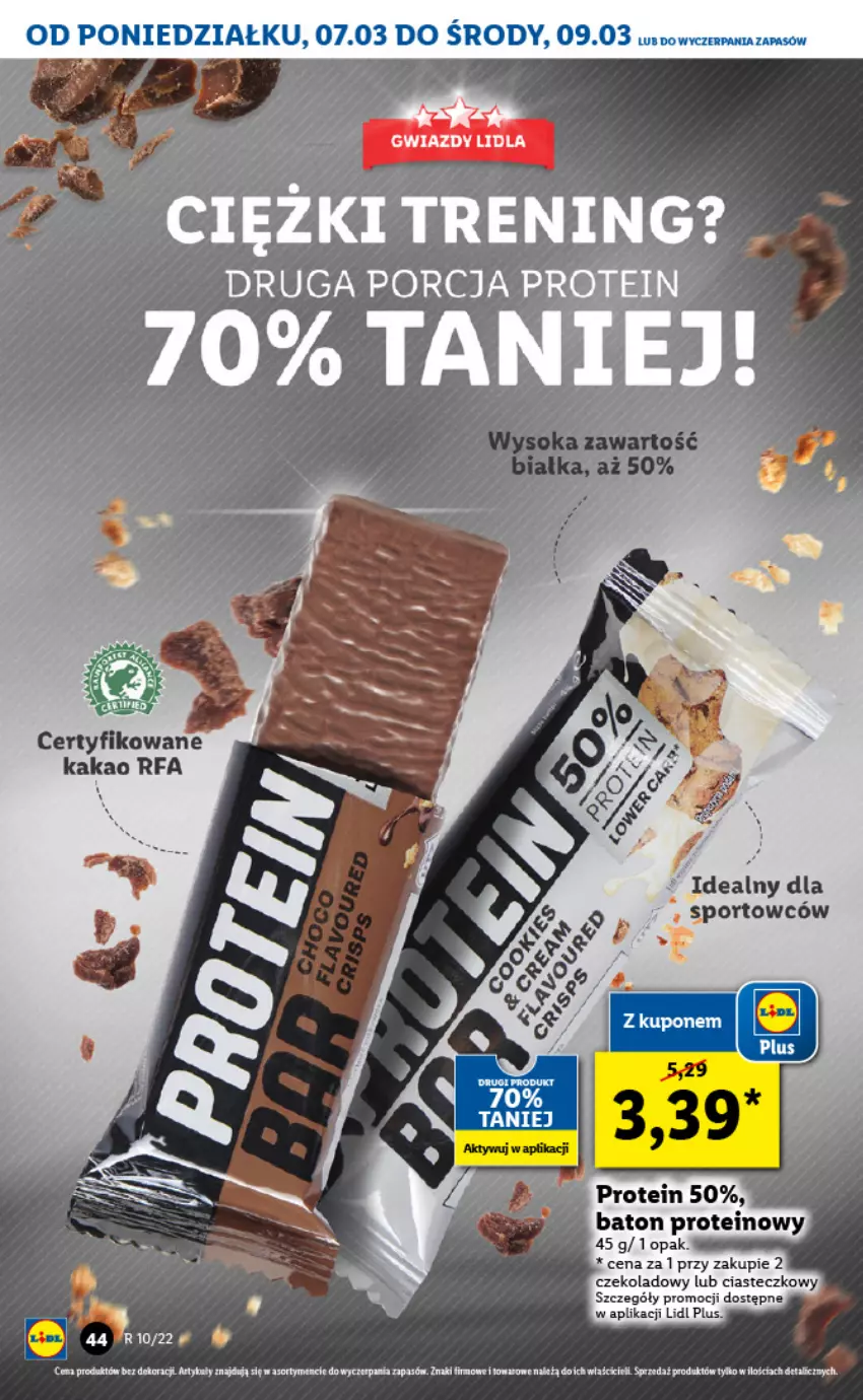 Gazetka promocyjna Lidl - GAZETKA - ważna 07.03 do 09.03.2022 - strona 44 - produkty: Baton, Fa, Por, Sport