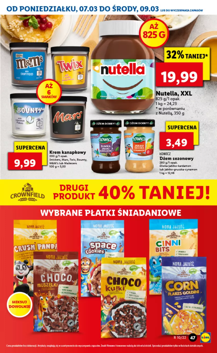 Gazetka promocyjna Lidl - GAZETKA - ważna 07.03 do 09.03.2022 - strona 47 - produkty: Por, Ser, Twix