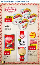 Gazetka promocyjna Lidl - GAZETKA - Gazetka - ważna od 09.03 do 09.03.2022 - strona 20 - produkty: Rycki Edam, Ser, Por, Rolmlecz, Serek, Edam, Mleko zagęszczone, Mleko