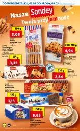 Gazetka promocyjna Lidl - GAZETKA - Gazetka - ważna od 09.03 do 09.03.2022 - strona 46 - produkty: Ciastka, Ser, Jagody, Sanki, Sezam, Herbatniki, Precle, Czekolada, Rurki, Deser