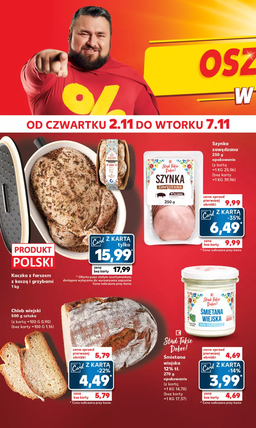 Gazetka promocyjna Kaufland - Mocny Start - ważna 06.11 do 07.11.2023 - strona 22 - produkty: Chleb, Fa, Kaczka, Szynka