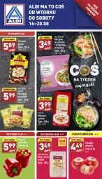 Gazetka promocyjna Aldi - Katalog spożywczy - Gazetka - ważna od 20.08 do 20.08.2022 - strona 1 - produkty: All Seasons, Makaron, Warzywa, Ryż, Papryka czerwona, Papryka, Makaron ryżowy, Filet z piersi indyka