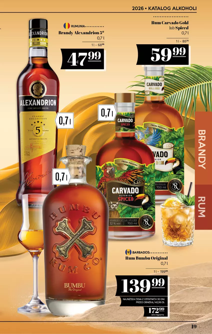 Gazetka promocyjna PoloMarket - Katalog alkoholi 11/2026 - ważna 18.06 do 01.07.2026 - strona 19 - produkty: Brandy, Gin, Rum