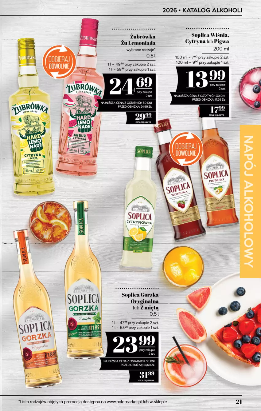Gazetka promocyjna PoloMarket - Katalog alkoholi 11/2026 - ważna 18.06 do 01.07.2026 - strona 21 - produkty: Gin, Lemoniada, LG, Soplica
