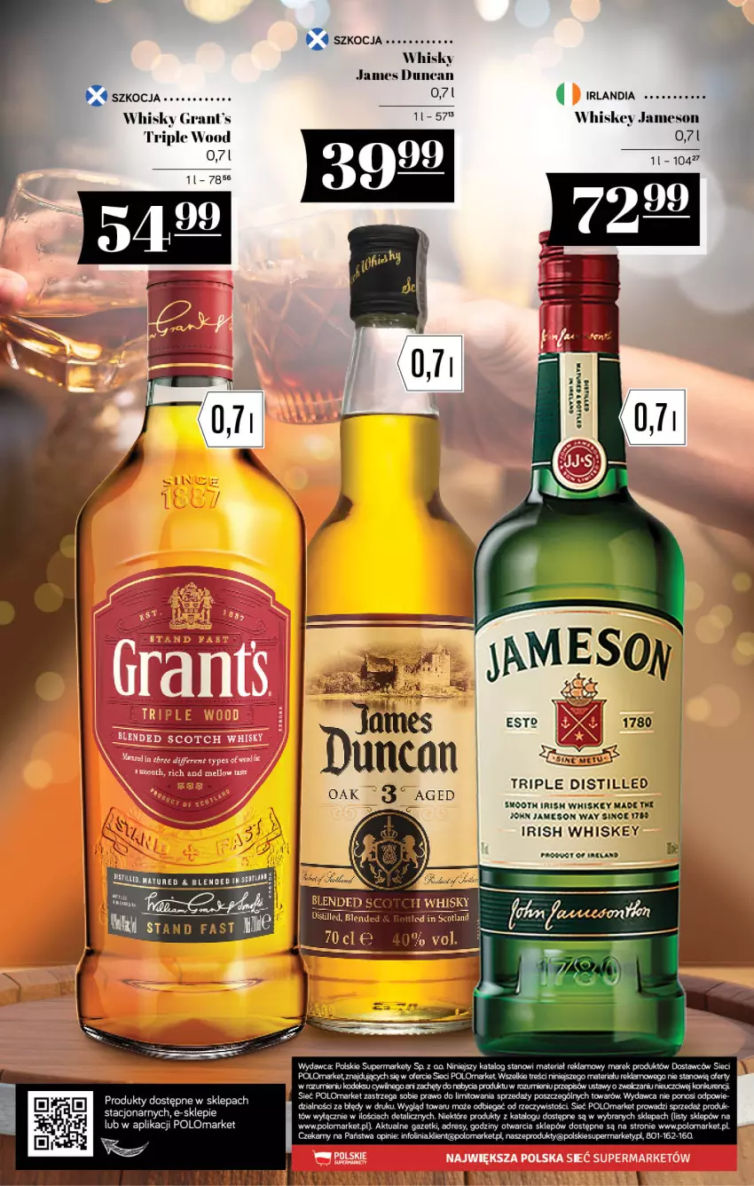 Gazetka promocyjna PoloMarket - Katalog alkoholi 11/2026 - ważna 18.06 do 01.07.2026 - strona 24 - produkty: Dres, Gra, Grant's, Jameson, Koc, Sos, Whiskey, Whisky