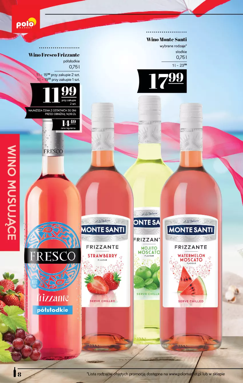 Gazetka promocyjna PoloMarket - Katalog alkoholi 11/2026 - ważna 18.06 do 01.07.2026 - strona 8 - produkty: Fa, Fresco, Monte, Monte Santi, Ser, Tera, Wino