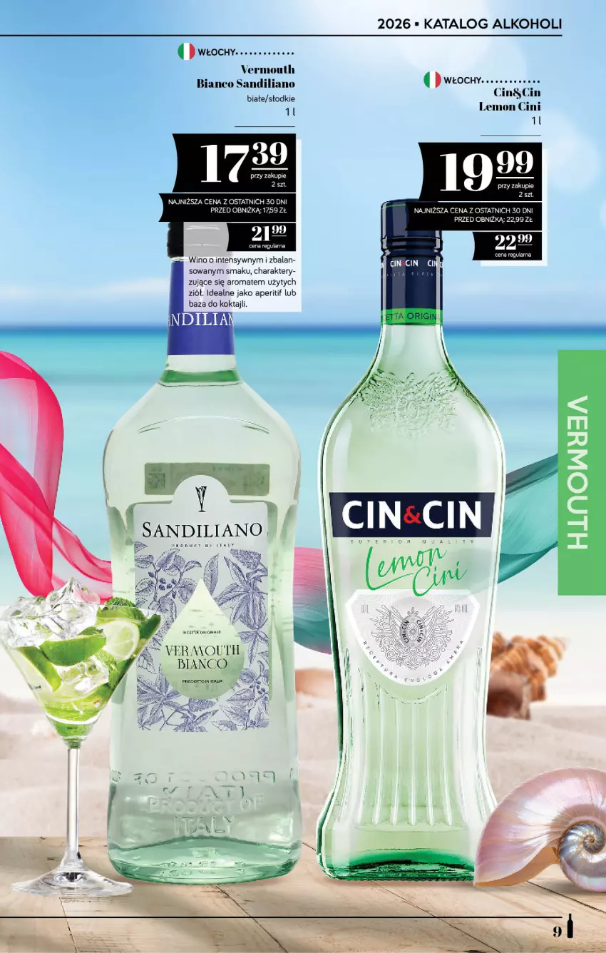 Gazetka promocyjna PoloMarket - Katalog alkoholi 11/2026 - ważna 18.06 do 01.07.2026 - strona 9 - produkty: Gin, Vermouth, Wino