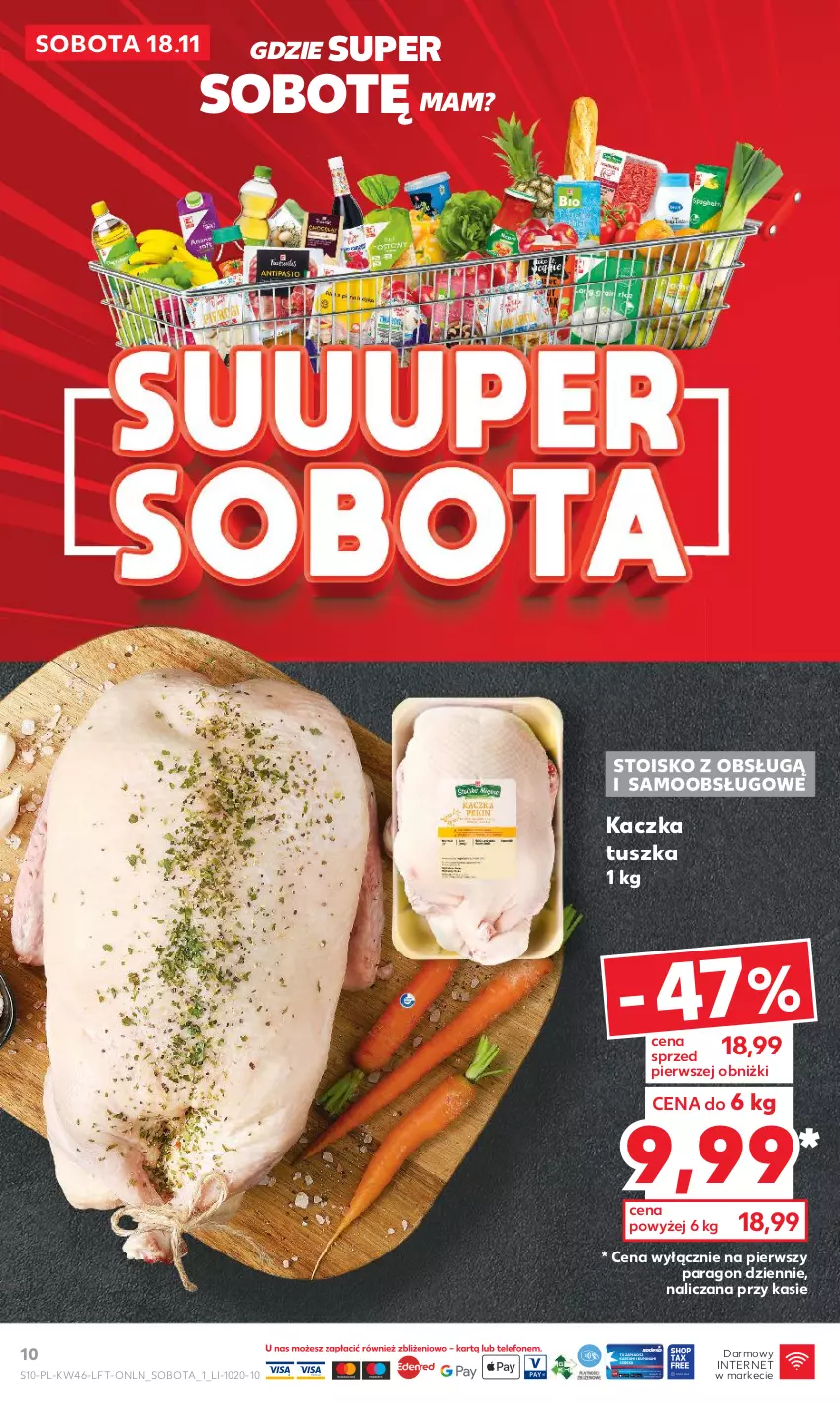 Gazetka promocyjna Kaufland - Gazetka tygodnia - ważna 16.11 do 22.11.2023 - strona 10 - produkty: Kaczka, Tusz