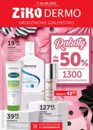 Gazetka promocyjna Ziko - Gazetka Ziko Dermo - Gazetka - ważna od 20.09 do 20.09.2023 - strona 1 - produkty: Krem nawilżający, Ser, Rum, Szal, Serum, Dermena, Szampon, Cetaphil