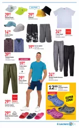 Gazetka promocyjna E Leclerc - Gazetka - ważna od 30.04 do 30.04.2022 - strona 11 - produkty: Klapki, Szorty, Kosz, Czapka, T-shirt, Koszula, Dres, Spodnie